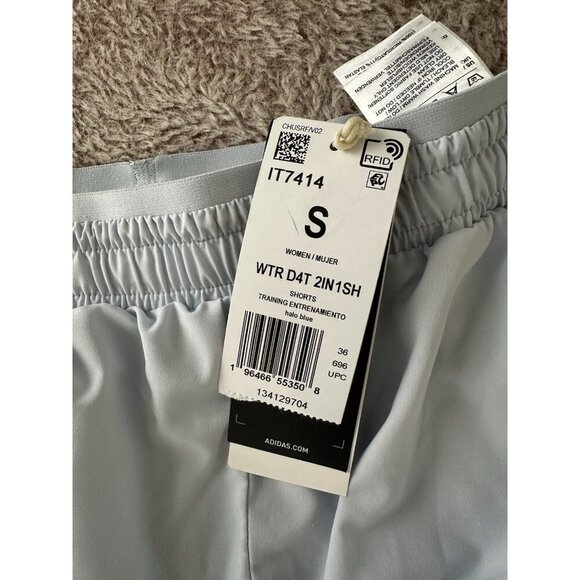 ADIDAS Women's Core 2 IN 1 TENNIS RUNNING Training FITNESS SHORTS S New - Picture 7 of 16